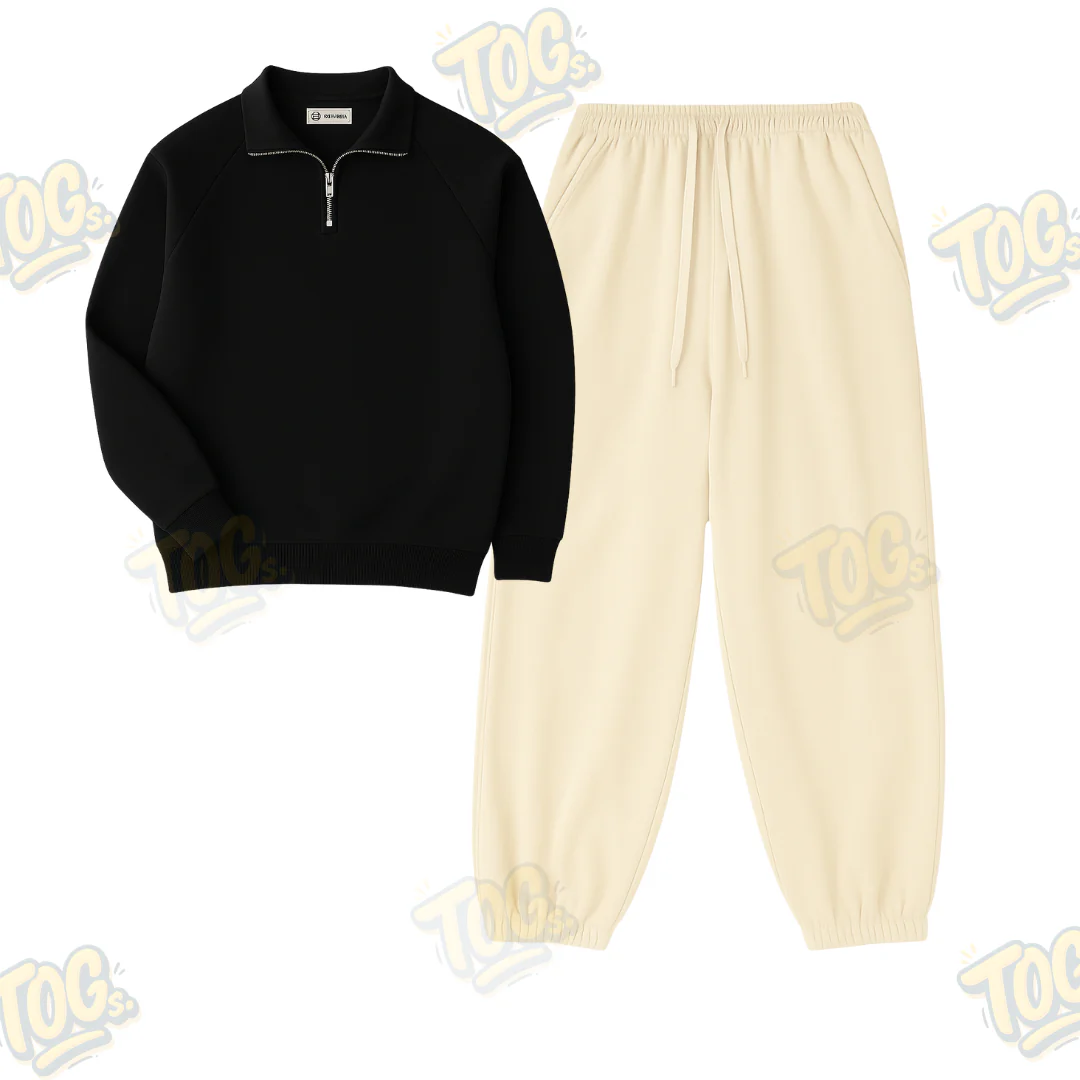 Oversized Sweatpant With Oversized Mockneck - Image 3