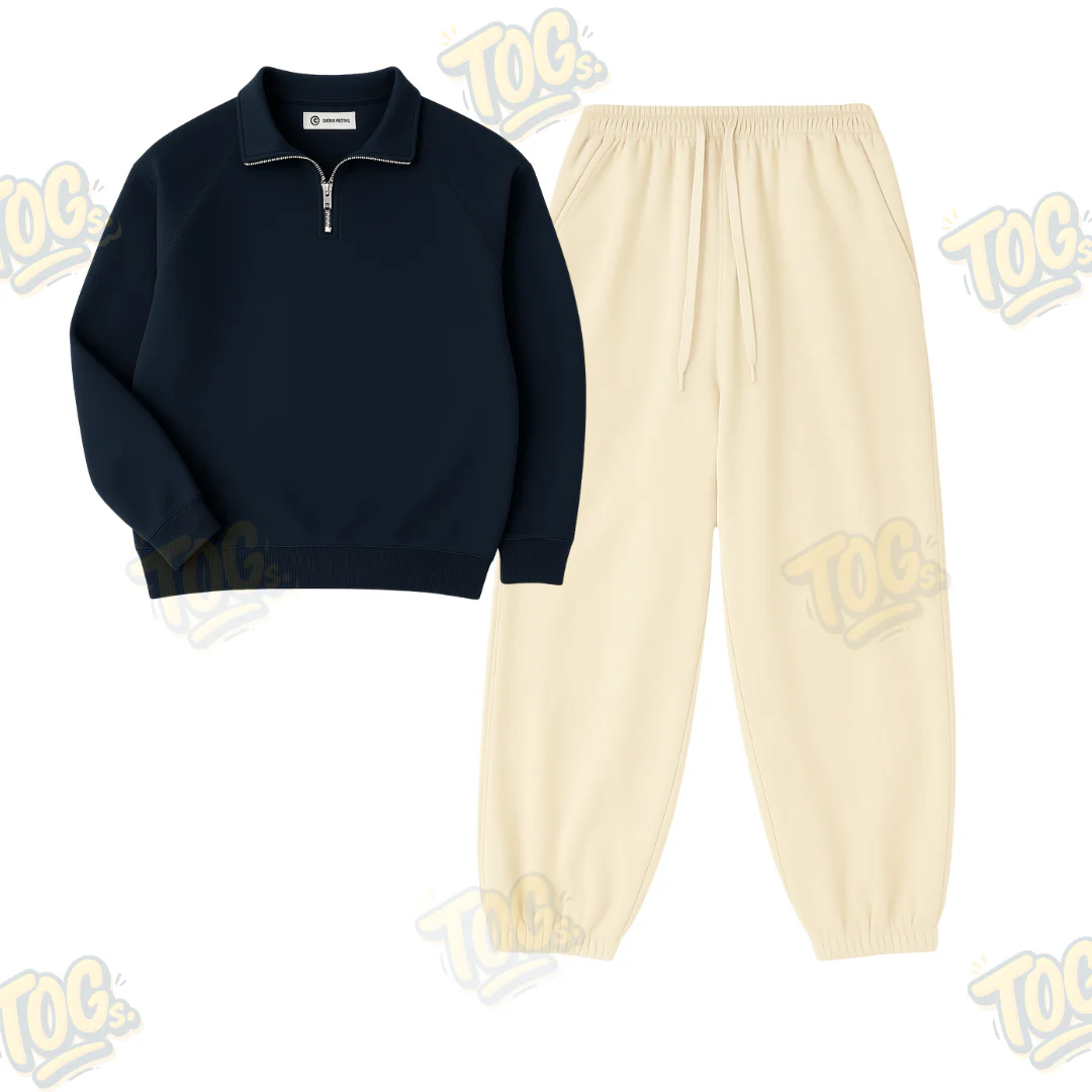 Oversized Sweatpant With Oversized Mockneck - Image 4