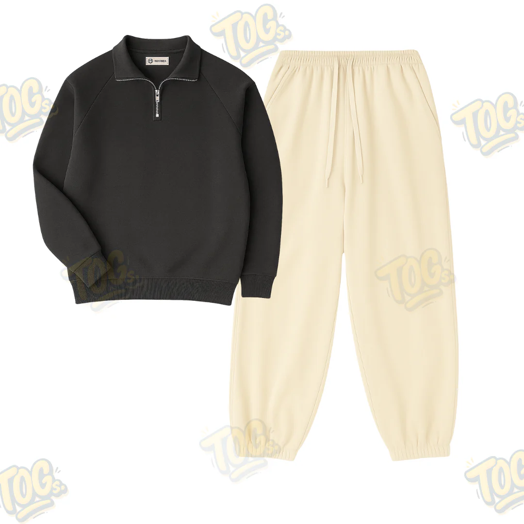 Oversized Sweatpant With Oversized Mockneck - Image 5