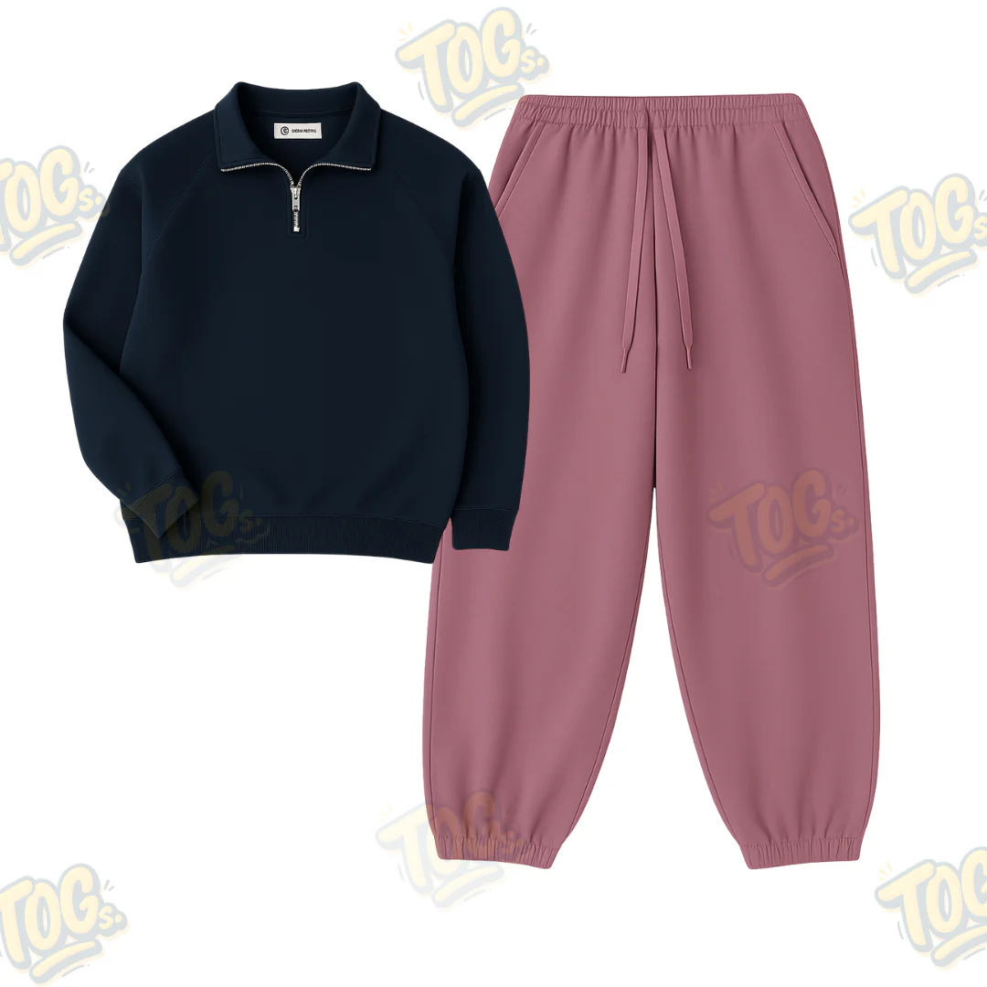 Oversized Sweatpant With Oversized Mockneck - Image 3