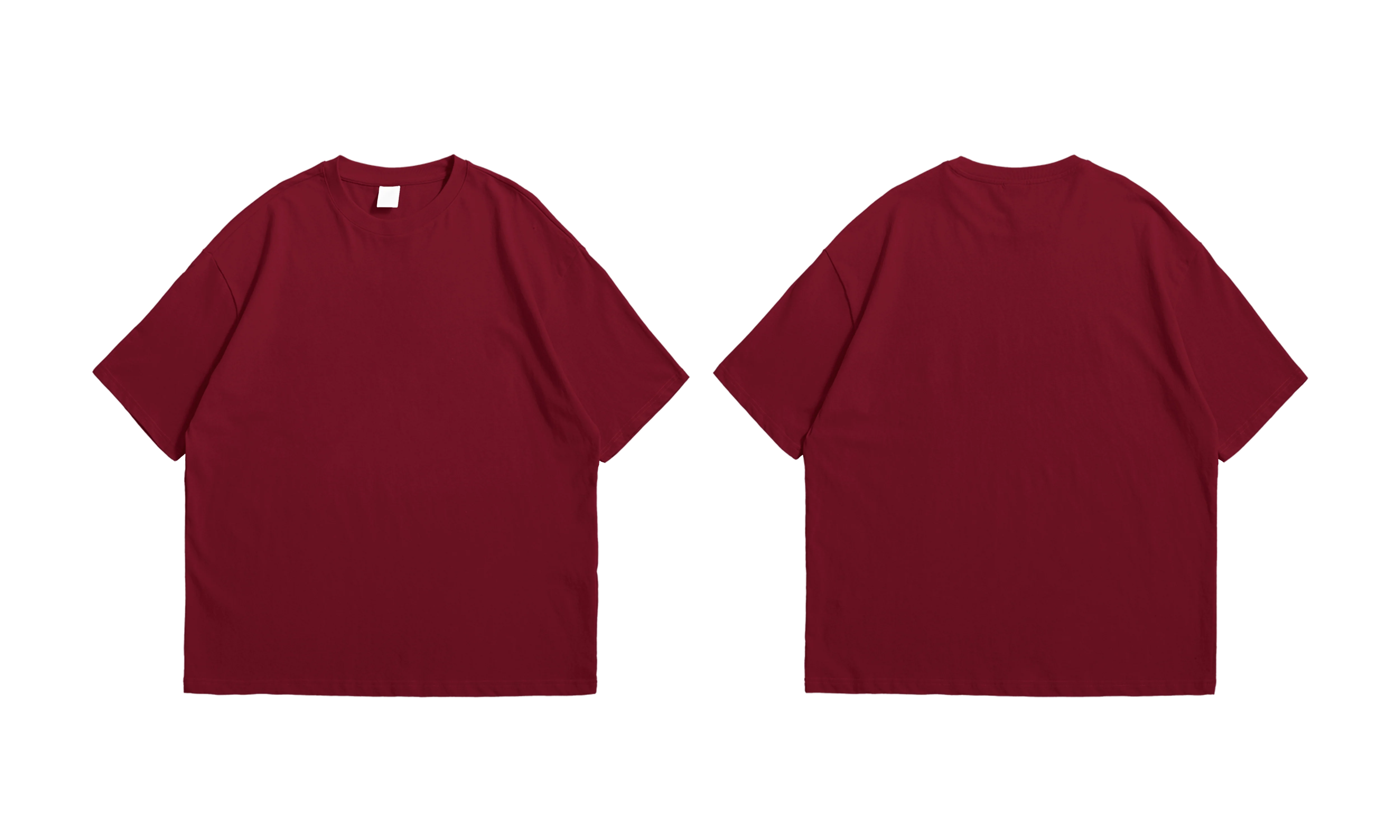 Charcoal Grey Oversize Drop Shoulder Tee - Image 4