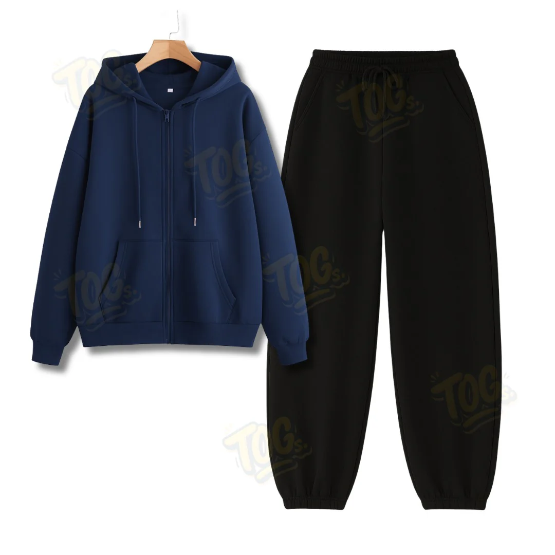 Baggy Sweatpant With Oversized Zipper - Image 9